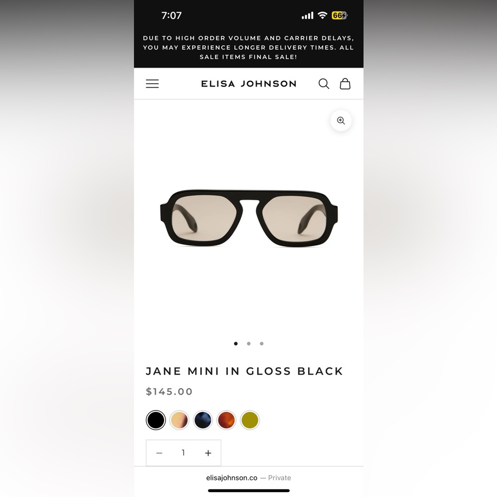 Stylish Black Sunglasses